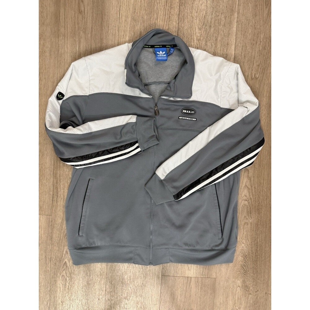 Adidas x Porsche 911 Heritage Full Zip Track Top Jacket Gray Men's XXL Rare